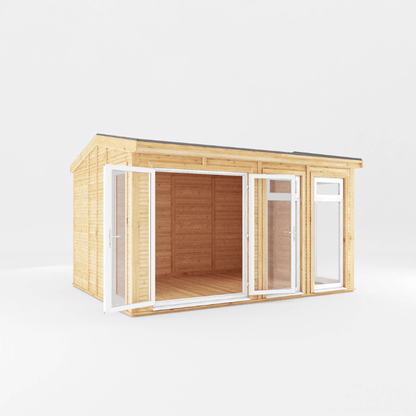 Mercia Rufford 4x3m Insulated Garden Room – UPVC Double Glazed Home Office & Studio