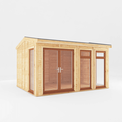 Mercia Rufford 4x3m Insulated Garden Room – UPVC Double Glazed Home Office & Studio