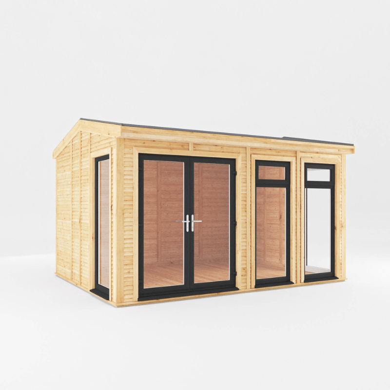 Mercia Rufford 4x3m Insulated Garden Room – UPVC Double Glazed Home Office & Studio