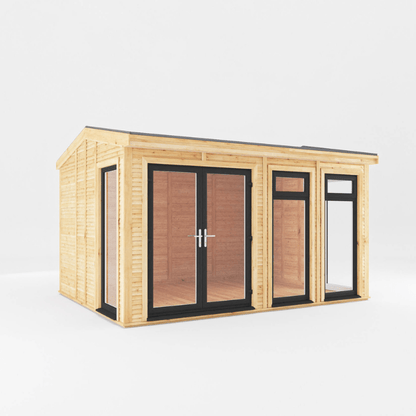 Mercia Rufford 4x3m Insulated Garden Room – UPVC Double Glazed Home Office & Studio