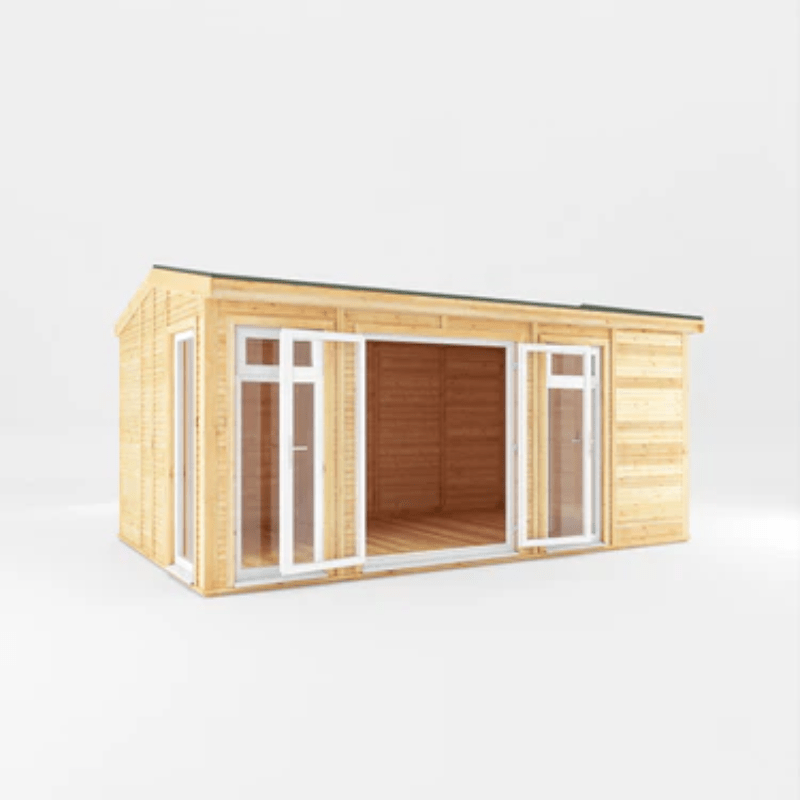 Mercia Rufford 5x3m Insulated Garden Room – UPVC Double Glazed Home Office & Studio