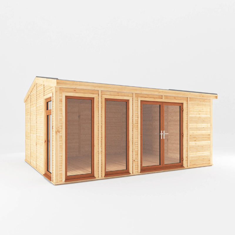 Mercia Rufford 5x4m Insulated Garden Room – UPVC Double Glazed Home Office & Studio