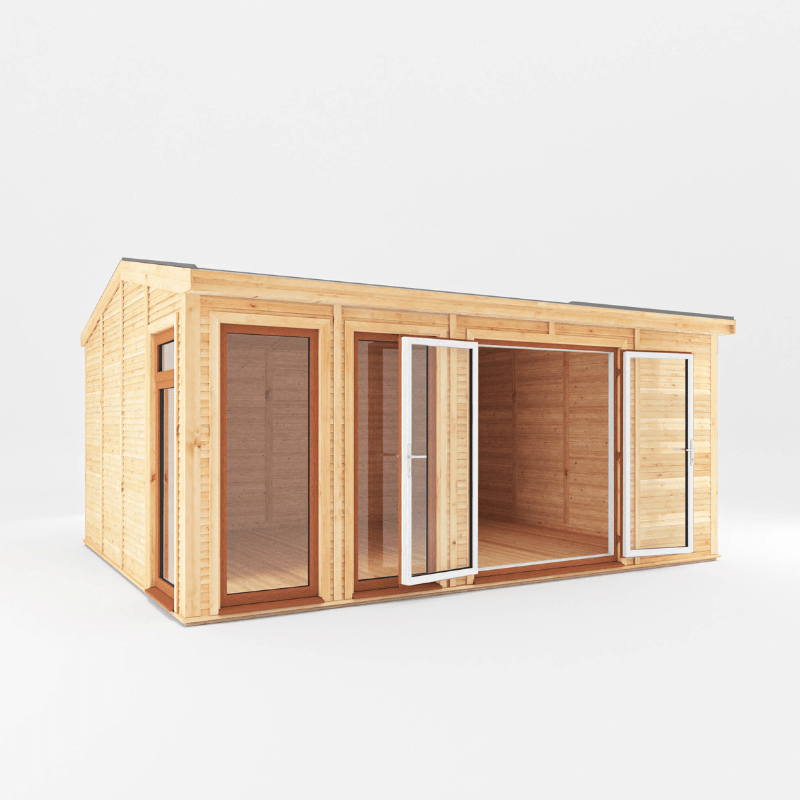 Mercia Rufford 5x4m Insulated Garden Room – UPVC Double Glazed Home Office & Studio