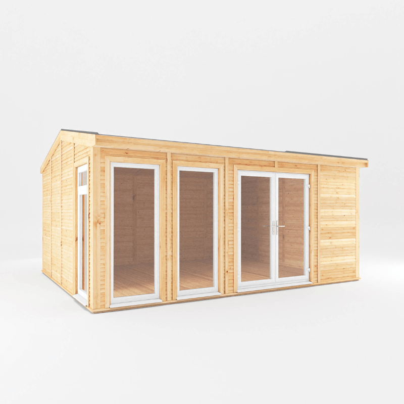 Mercia Rufford 5x4m Insulated Garden Room – UPVC Double Glazed Home Office & Studio