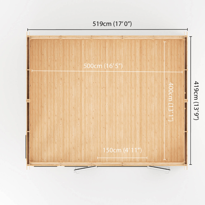 Bamboo screen with dimensions labeled on a white background