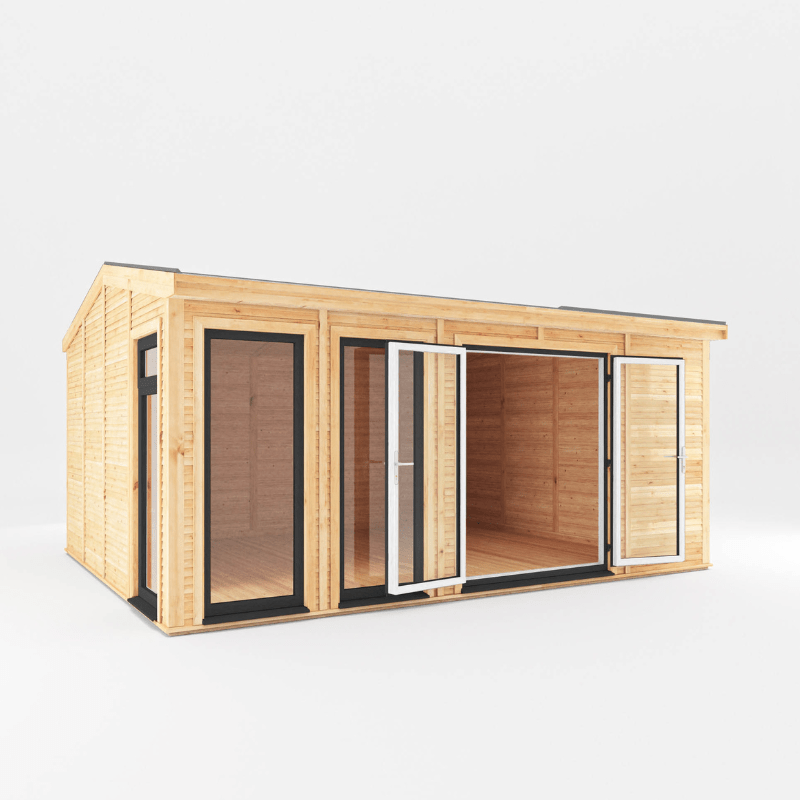 Mercia Rufford 5x4m Insulated Garden Room – UPVC Double Glazed Home Office & Studio