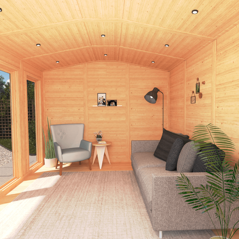 Mercia Rufford Premium Insulated Garden Room 4x3 | Luxury All-Season Double Glazed Home Office & Studio