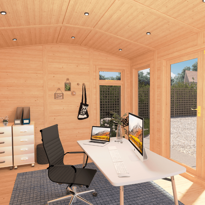 Mercia Rufford Premium Insulated Garden Room 4x3 | Luxury All-Season Double Glazed Home Office & Studio