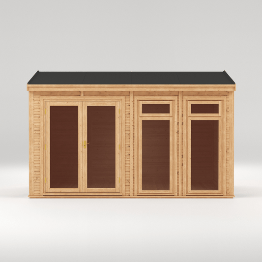 Mercia Rufford Premium Insulated Garden Room 4x3 | Luxury All-Season Double Glazed Home Office & Studio