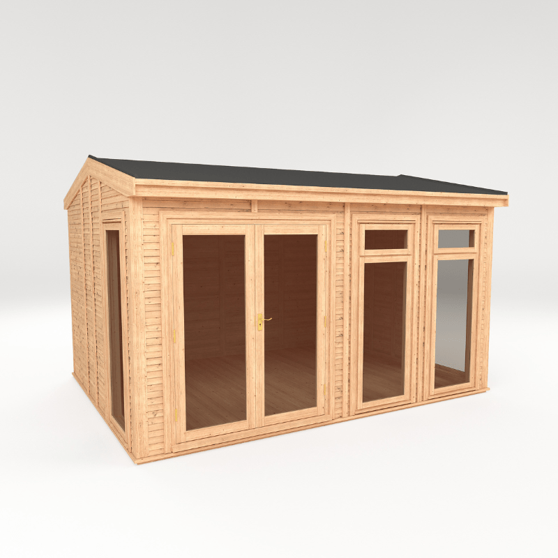 Mercia Rufford Premium Insulated Garden Room 4x3 | Luxury All-Season Double Glazed Home Office & Studio