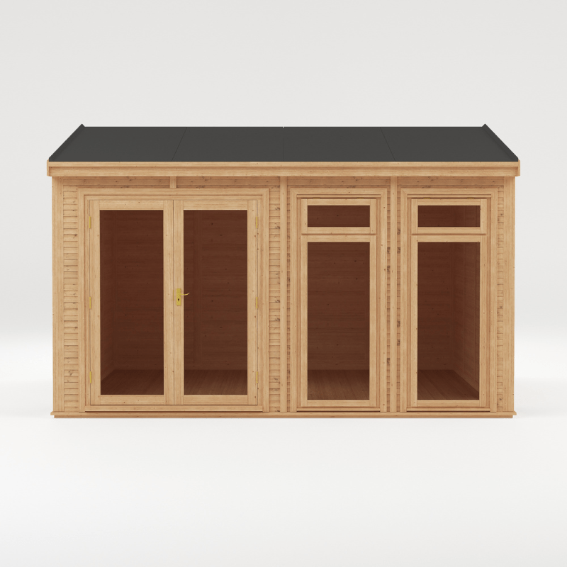 Mercia Rufford Premium Insulated Garden Room 4x4| Luxury All-Season Double Glazed Home Office Studio