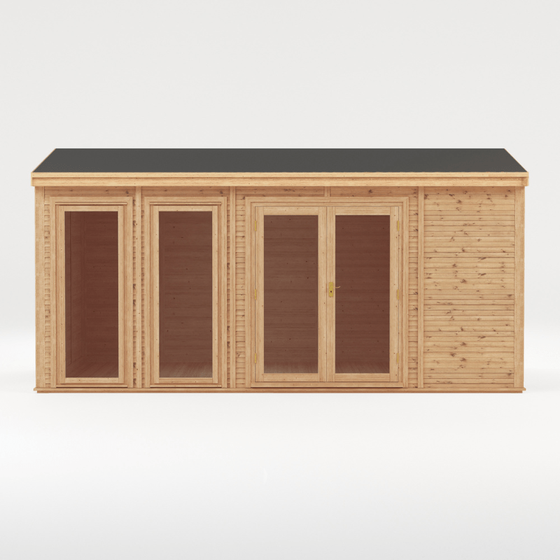 Mercia Rufford Premium Insulated Garden Room 5x3| Luxury All-Season Double Glazed Home Office Studio