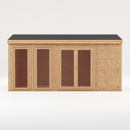 Mercia Rufford Premium Insulated Garden Room 5x3| Luxury All-Season Double Glazed Home Office Studio