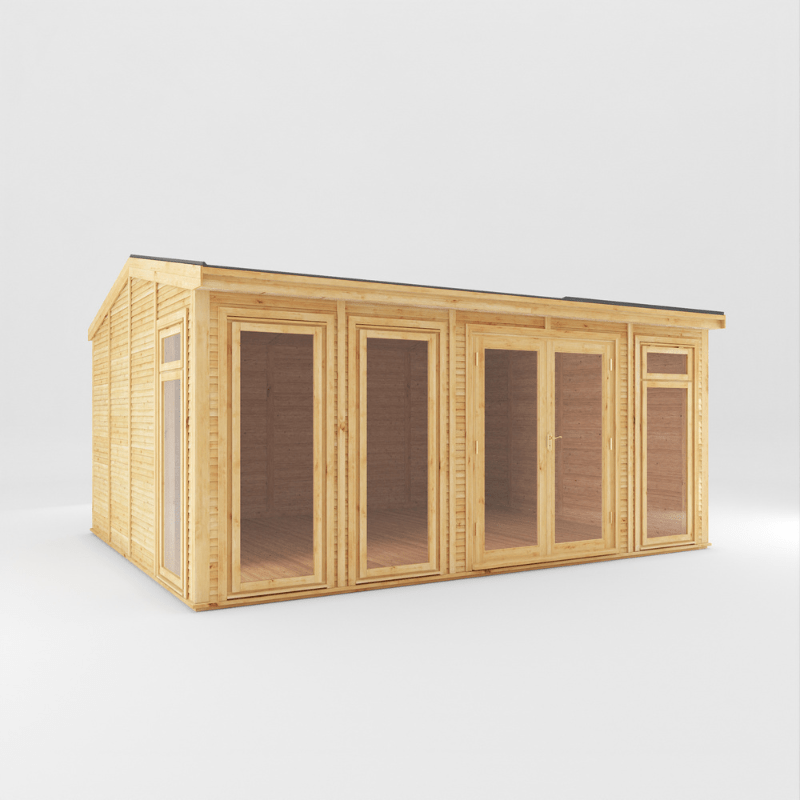 Mercia Rufford Premium Insulated Garden Room 5x4 Luxury All-Season Double Glazed Home Office Studio