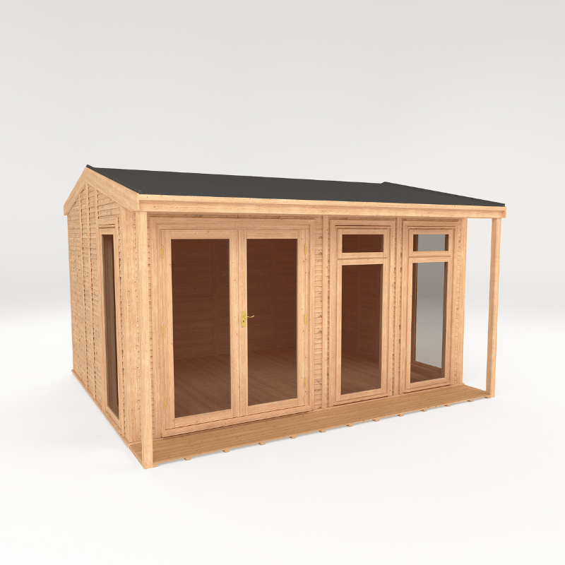 Mercia Thoresby 4x3m Premium Insulated Garden Room | All-Year Garden Office, Home Gym & Living Space