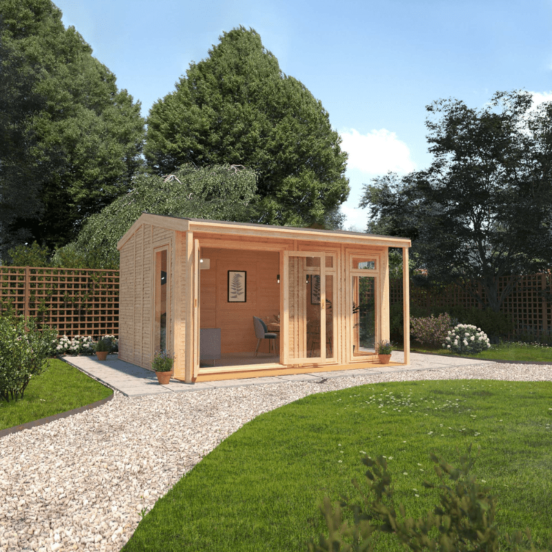 Mercia Thoresby 4x3m Premium Insulated Garden Room | All-Year Garden Office, Home Gym & Living Space