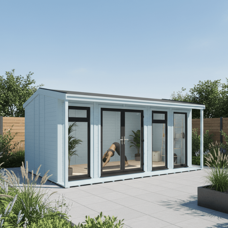 Mercia Thoresby 5x3m Insulated Garden Room – UPVC Double Glazed 