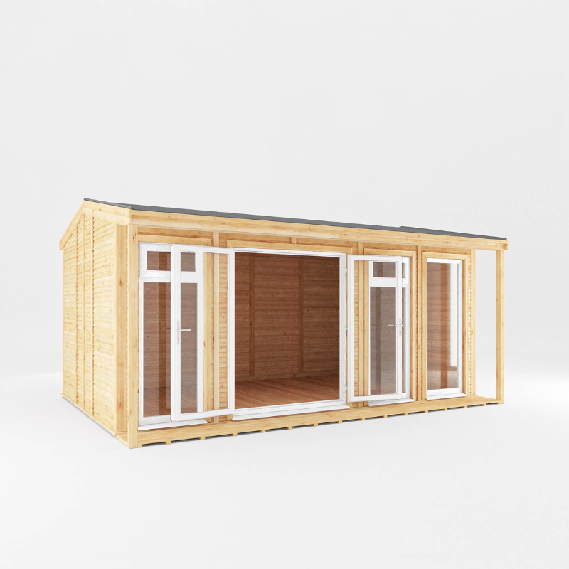 Mercia Thoresby 5x3m Insulated Garden Room – UPVC Double Glazed Home Office, Gym & Studio