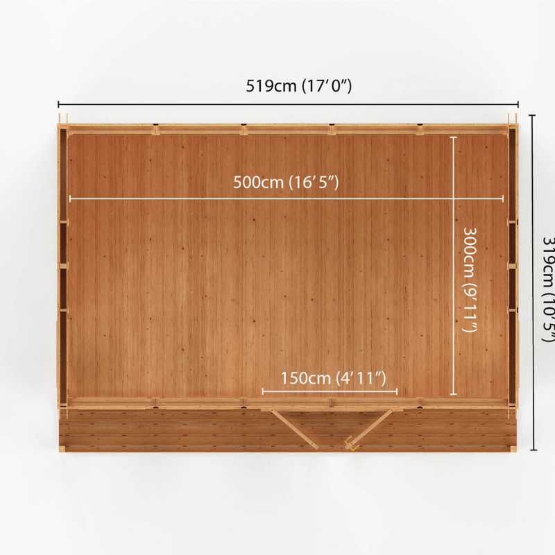 Mercia Thoresby 5x3m Premium Insulated Garden Room | All-Year Garden Office, Home Gym & Living Space