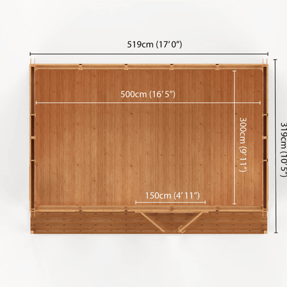 Mercia Thoresby 5x3m Premium Insulated Garden Room | All-Year Garden Office, Home Gym & Living Space