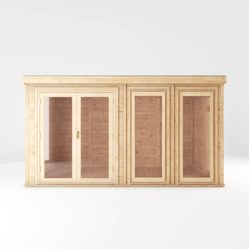 Mercia Insulated DIY Garden Room 4x2m – Modular Self-Build Garden Office, Studio &amp; All-Year Outdoor Living Space (Fully Insulated, Double-Glazed, Sustainable Timber)