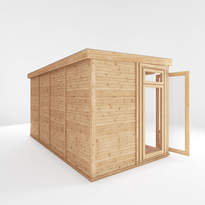 Mercia Insulated DIY Garden Room 4x2m – Modular Self-Build Garden Office, Studio &amp; All-Year Outdoor Living Space (Fully Insulated, Double-Glazed, Sustainable Timber)