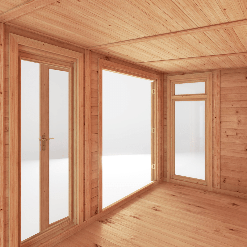 Mercia Insulated DIY Garden Room 4x2m – Modular Self-Build Garden Office, Studio &amp; All-Year Outdoor Living Space (Fully Insulated, Double-Glazed, Sustainable Timber)7