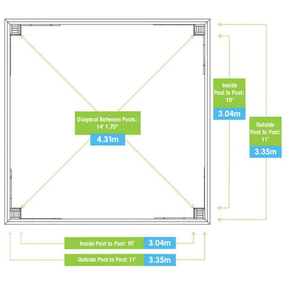 Meridian 12x12ft Gazebo | Premium Outdoor Pavilion for Backyard & Patio