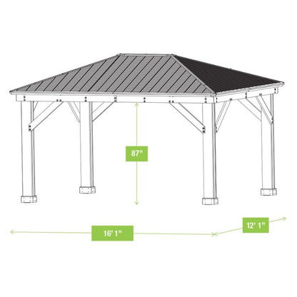 Meridian 12x16ft Gazebo | Premium Outdoor Pavilion for Backyard & Patio