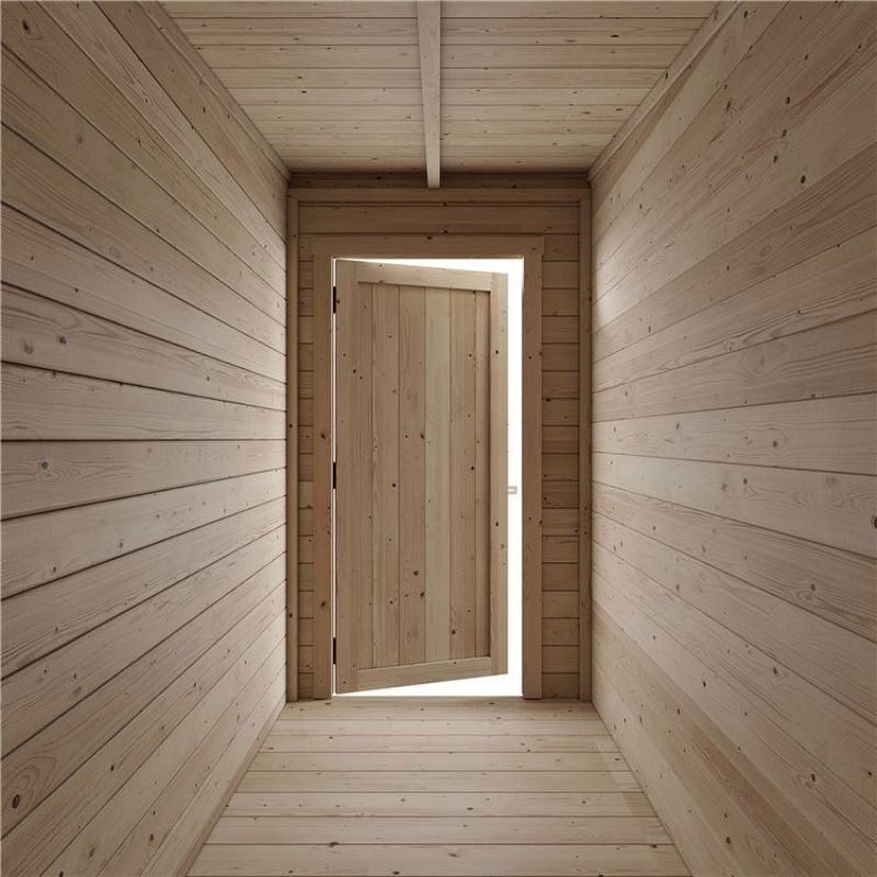 Store More Darton Pent Log Cabin Summerhouse with Side Store - PT-12ft x 8ft