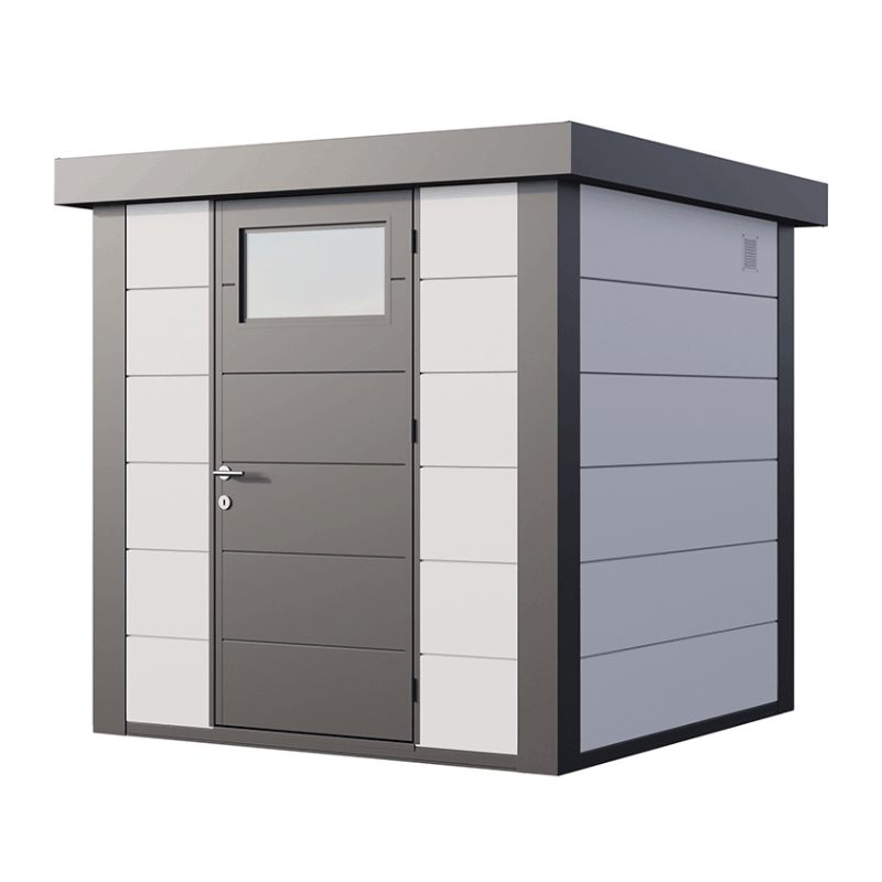 Telluria Classico 2121 Steel Garden Storage Unit – Premium Maintenance-Free Outdoor Shed with Single Door & Insulated Roof