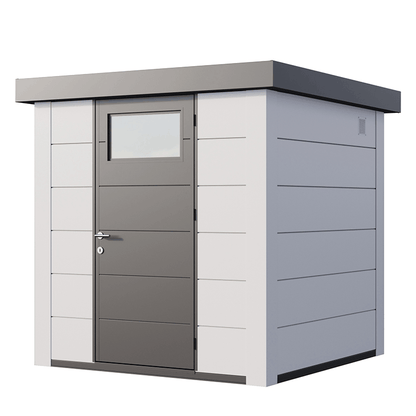 Telluria Classico 2121 Steel Garden Storage Unit – Premium Maintenance-Free Outdoor Shed with Single Door & Insulated Roof