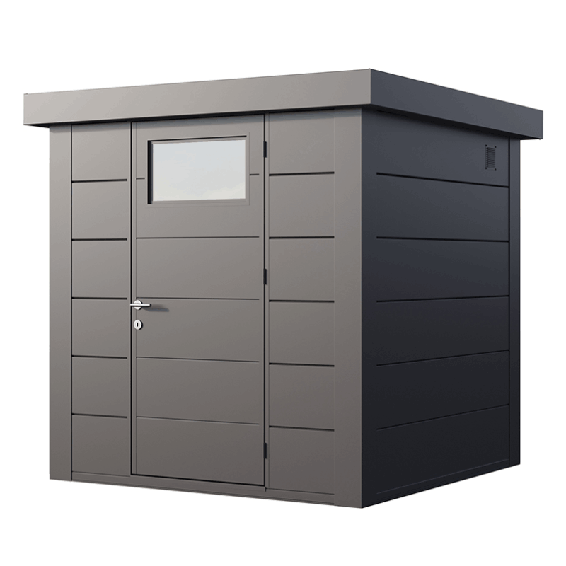 Telluria Classico 2121 Steel Garden Storage Unit – Premium Maintenance-Free Outdoor Shed with Single Door & Insulated Roof