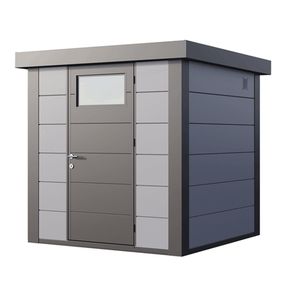 Telluria Classico 2121 Steel Garden Storage Unit – Premium Maintenance-Free Outdoor Shed with Single Door & Insulated Roof