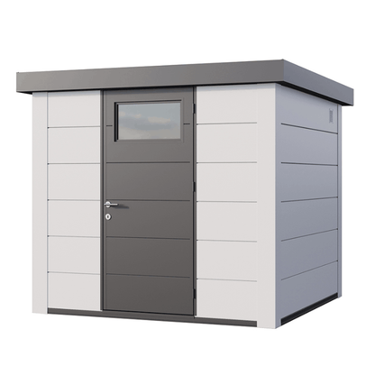 Telluria Classico 2424 Steel Garden Storage Unit – Premium Maintenance-Free Outdoor Shed with Single Door & Insulated Roof