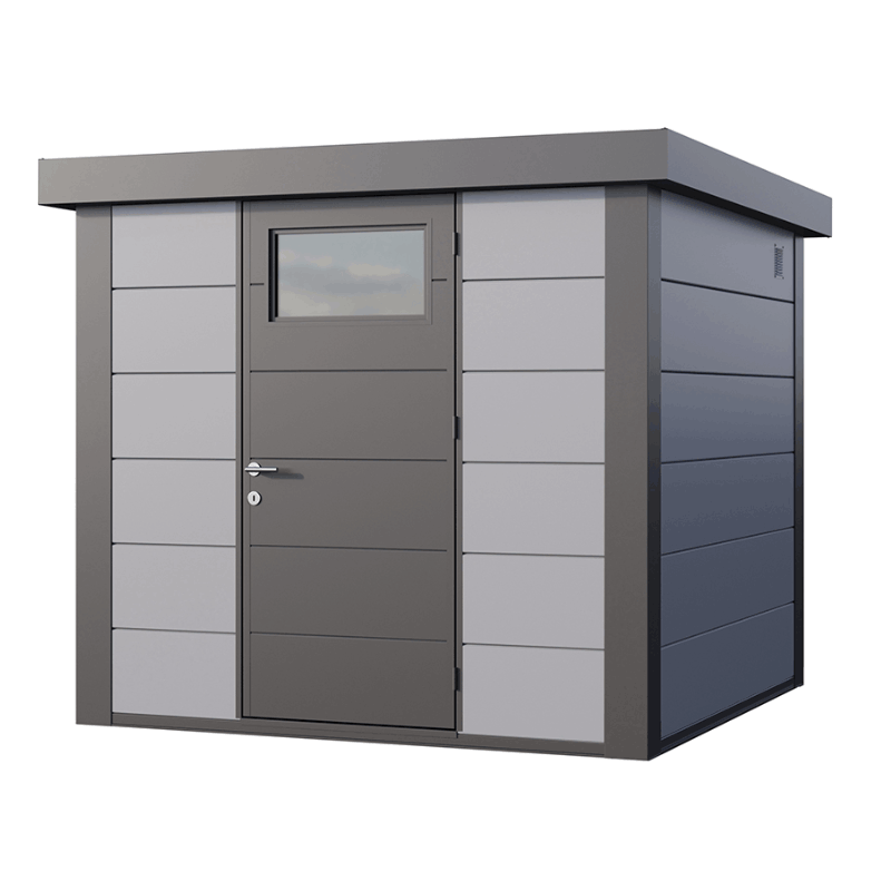 Telluria Classico 2424 Steel Garden Storage Unit – Premium Maintenance-Free Outdoor Shed with Single Door & Insulated Roof