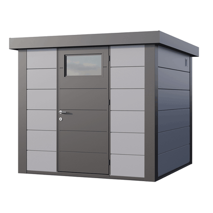 Telluria Classico 2424 Steel Garden Storage Unit – Premium Maintenance-Free Outdoor Shed with Single Door & Insulated Roof