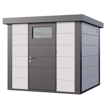Telluria Classico 2424 Steel Garden Storage Unit – Premium Maintenance-Free Outdoor Shed with Single Door & Insulated Roof