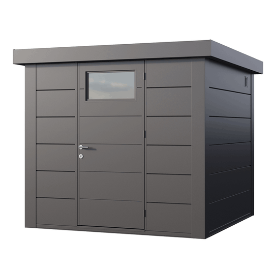 Telluria Classico 2424 Steel Garden Storage Unit – Premium Maintenance-Free Outdoor Shed with Single Door & Insulated Roof