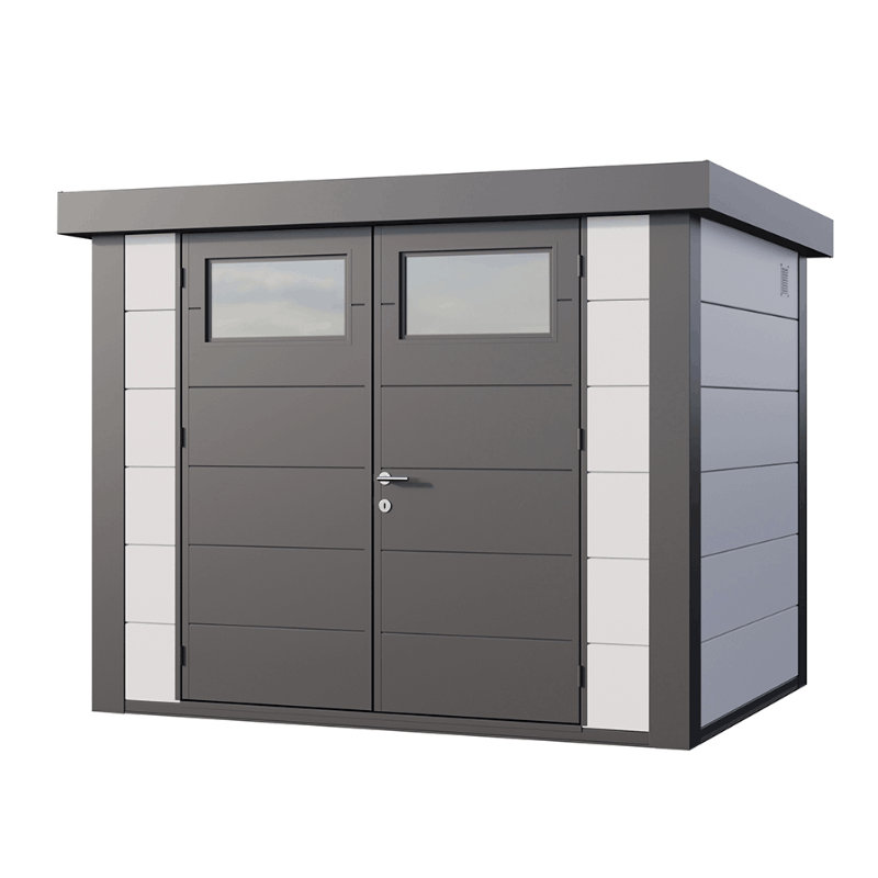Telluria Classico 2721 Steel Garden Storage Unit – Premium Maintenance-Free Outdoor Shed with Double Door & Insulated Roof