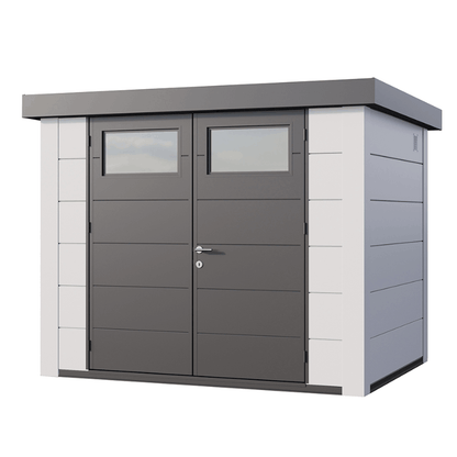 Telluria Classico 2721 Steel Garden Storage Unit – Premium Maintenance-Free Outdoor Shed with Double Door & Insulated Roof
