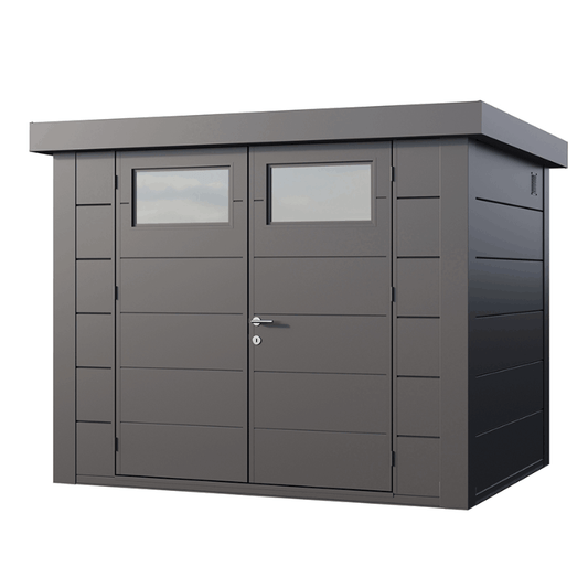 Telluria Classico 2721 Steel Garden Storage Unit – Premium Maintenance-Free Outdoor Shed with Double Door & Insulated Roof