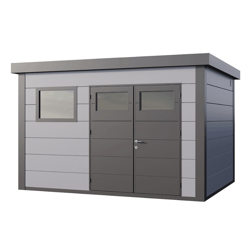 Telluria Classico 3930+ Steel Garden Storage Unit – Premium Maintenance-Free Outdoor Shed with Double Door & Insulated Roof