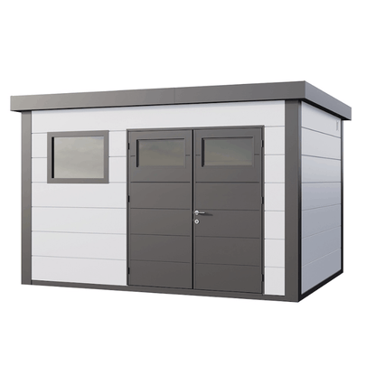 Telluria Classico 3930+ Steel Garden Storage Unit – Premium Maintenance-Free Outdoor Shed with Double Door & Insulated Roof