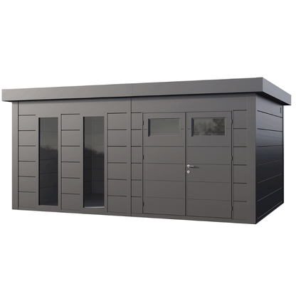 Telluria Classico 5436 Plus Steel Garden Shed | Maintenance-Free Designer Garden Storage with Double Doors - Vendra Outdoors