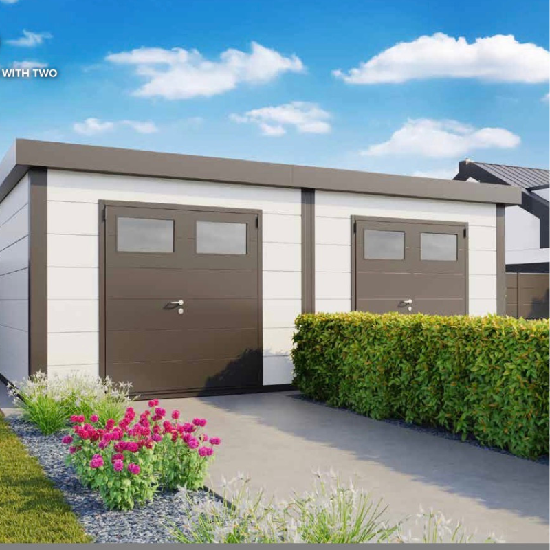 Telluria Duo 3336 Plus Double Steel Garden Shed – Large Maintenance-Free Outdoor Storage Unit