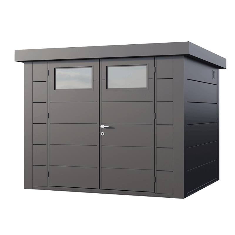 Telluria Classico 2724 Steel Garden Storage Unit – Premium Maintenance-Free Outdoor Shed with Double Door & Insulated Roof