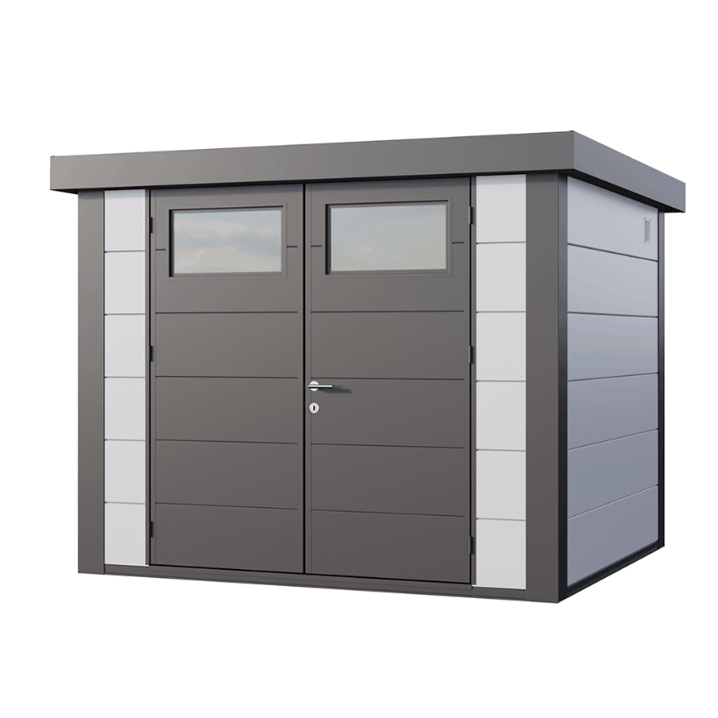 Telluria Classico 2724 Steel Garden Storage Unit – Premium Maintenance-Free Outdoor Shed with Double Door & Insulated Roof