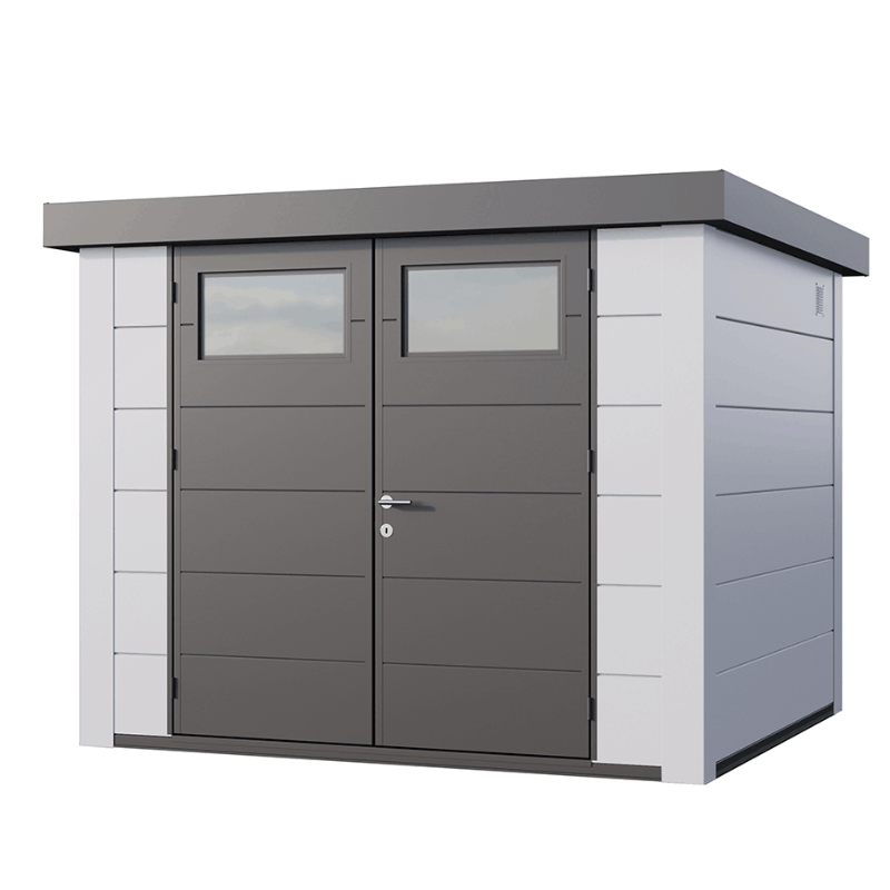 Telluria Classico 2724 Steel Garden Storage Unit – Premium Maintenance-Free Outdoor Shed with Double Door & Insulated Roof