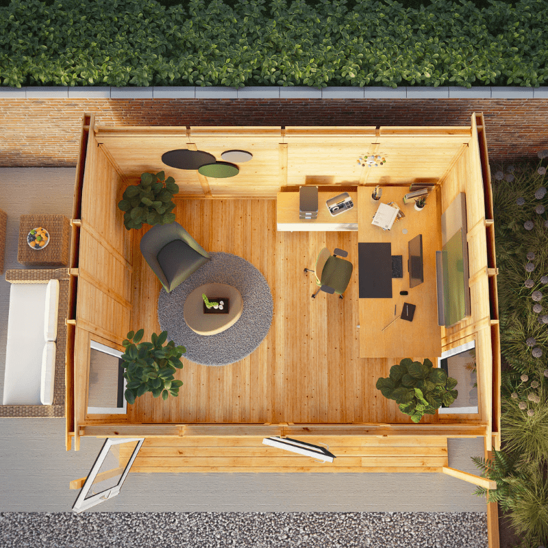Mercia Thoresby 4x3m Insulated Garden Room – UPVC Double Glazed Home Office, Gym & Studio - Vendra Outdoors